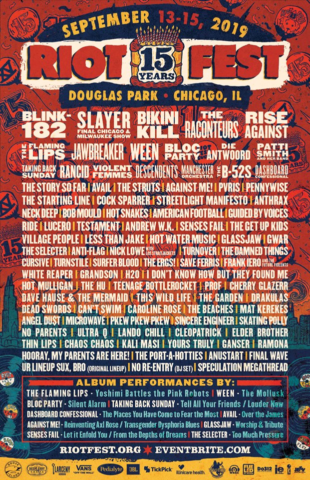 Riot Fest Chicago just dropped one of the greatest festival lineups ever