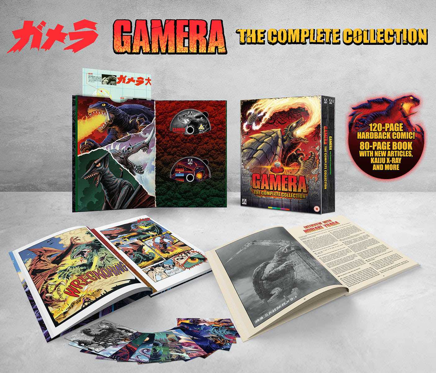 Arrow Video Announces Gamera: The Complete Collection Blu-ray Box Set