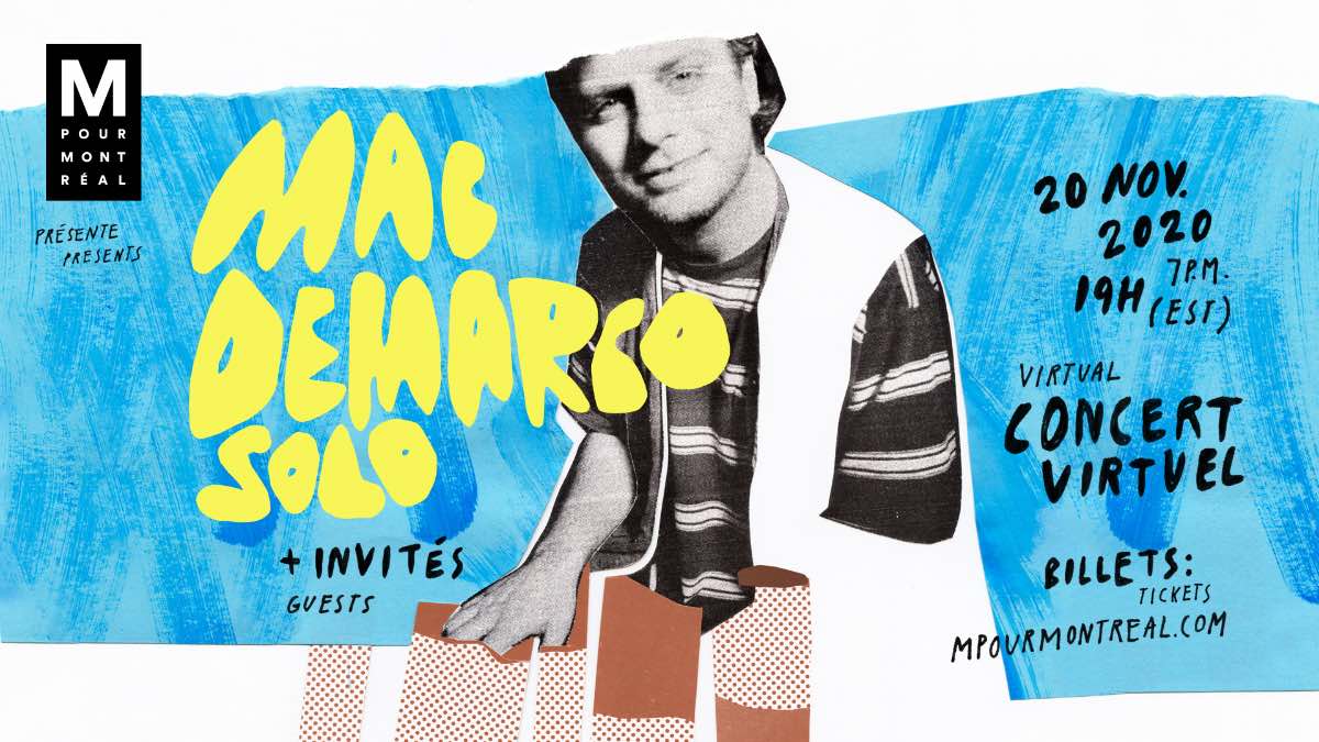 Mac Demarco playing a solo livestream during M for Montreal this November