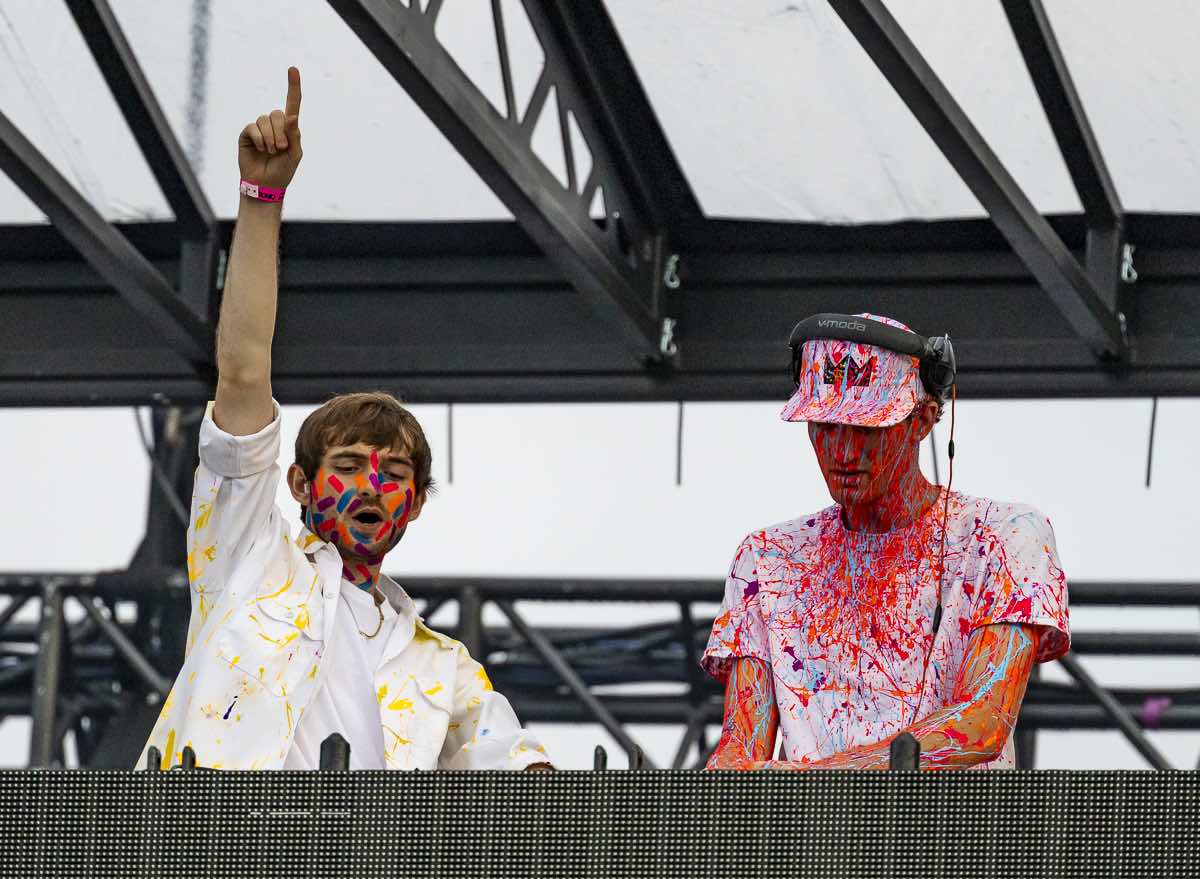 Louis The Child live at Montreal's ÎleSoniq 2022 festival. Photo by Eva Blue. 