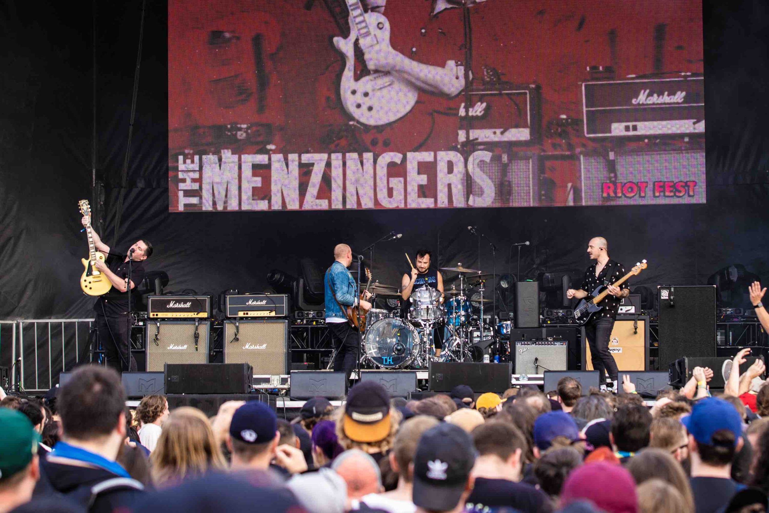 The Menzingers live at Chicago's Riot Fest, September 17, 2022. Photo: Anthony Linh Nguyen.