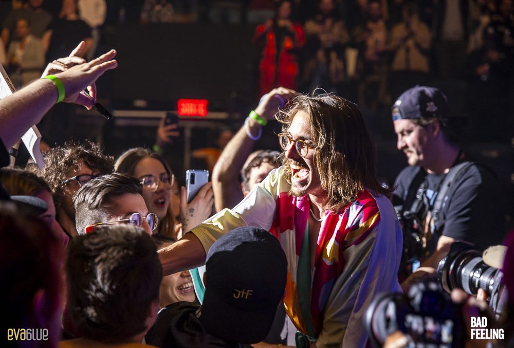 Marc Rebillet live at Place Bell in Laval, Quebec on October 21, 2022. Photo by Eva Blue.